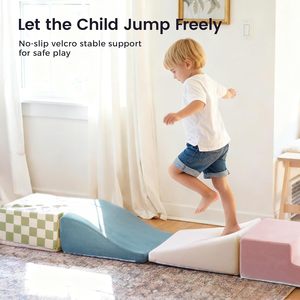 Ensemble de blocs d'escalade en mousse souple personnalisés en usine, 6 pièces, multicolores, pour l'éveil des tout-petits, chambre et salon - Product Image 5