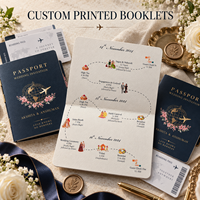 Carnet de voyage en cuir personnalisé, livre d'invitations de mariage avec impression de logo et service de marquage à chaud