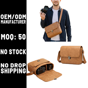 Bolso Bandolera para Cámara Fotográfica con Ranuras para Tarjetas SD, Bolso Mensajero para Cámara DSLR/SLR Digital con Personalización Completa - Product Image 1