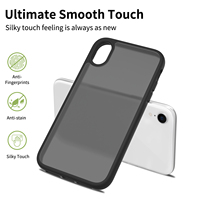 Coque de téléphone translucide mate pour iPhone Xr 2025, coque de protection de remplacement, coque arrière au toucher doux pour iPhone Xr