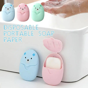 Wholesale <b>Portable</b> Mini Cleaning Paper Soap Disposable Hand Washing Scented Papers Care Soaps <b>Bath</b> Travel Supplies - Product Image 2