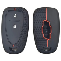 Vente en gros d'usine, étui de protection pour clé de voiture en silicone de haute qualité, texture nid d'abeille, protège-clé de voiture à distance pour Chevrolet