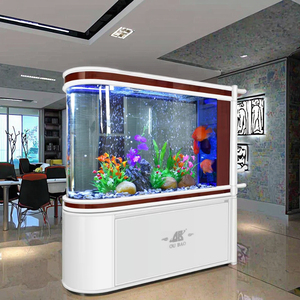 Ronde 25W milieuvriendelijke glazen <span class=keywords><strong>aquarium</strong></span> elegante geïmporteerde aquariumstandaard met 110-240V voor woonkamer 280L/320L/400L Haiqing - Product Image 1