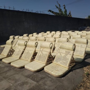 Silla reclinable de ratán natural para exteriores, <span class=keywords><strong>tumbona</strong></span> de playa, <span class=keywords><strong>plegable</strong></span>, de playa - Product Image 6