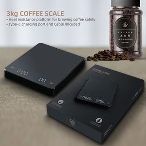 Balance de cuisine électronique à café avec fonction de charge USB personnalisée <span class=keywords><strong>Mini</strong></span> balance de <span class=keywords><strong>poids</strong></span> 3 kg 0.1g - Product Image 6