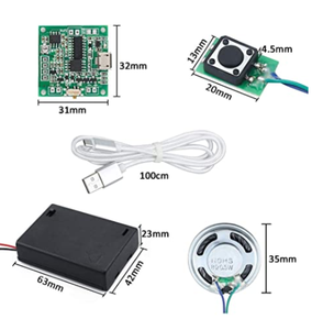 Module sonore MP3, téléchargement USB, puce musicale pour jouet et cadeau <span class=keywords><strong>de</strong></span> bricolage - Product Image 3