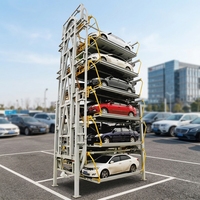 Système de parking vertical automatisé intelligent à carrousel rotatif pour 8 à 20 voitures, permettant d'économiser l'électricité