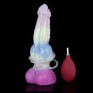 Consolador de silicona de platino femenino adulto simula <span class=keywords><strong>pene</strong></span> alienígena para Dispositivo de masturbación masculina Gay - Product Image 4