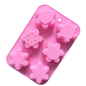 Bông tuyết Silicone khuôn bánh handmade xà phòng khuôn DIY nướng tuyết hình dạng nến tráng miệng khuôn - Product Image 3