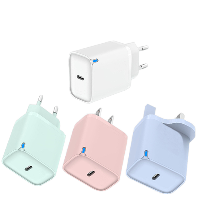 Charger Type c PD30W Single Port Type-C Electric Mobile Phone Charger EU/US/UK Standard with Fast Charging Head