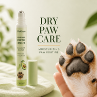 Baume hydratant anti-gerçures pour pattes et nez de chien et chat à l'avocat