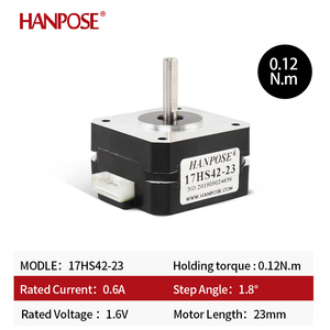 Motor paso a paso Hanpose <span class=keywords><strong>12V</strong></span> 17HS42-<span class=keywords><strong>23</strong></span> 0.8A 12N.CM 23MM de 4 cables, motor 42 para impresora 3D, varios instrumentos, motor paso a paso Nema17 - Product Image 2