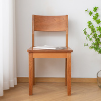 Chaise de salle à manger moderne en bois massif, chaise d'appoint nordique en bois, cerisier, chêne blanc, noyer noir, chaises de cuisine pour restaurant, salle à manger
