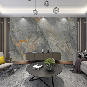 Panneau mural en marbre <span class=keywords><strong>PVC</strong></span> impression 3D motifs continus feuille de marbre UV <span class=keywords><strong>dalle</strong></span> de marbre résistant aux rayures brillant - Product Image 4