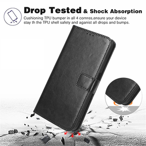 Nouvel étui en cuir PU avec sangle de maintien pour Cricket AT&T <span class=keywords><strong>Calypso</strong></span> 3 (U328AA), étui de protection pour téléphone portable - Product Image 5