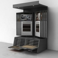 Personnalisé pour le présentoir de plancher en bois de carreaux de métal durable pliable écologique pour panneau d'affichage rabattable pour magasin de matériaux de construction