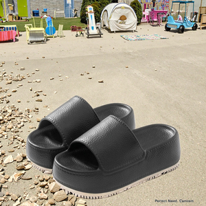 <span class=keywords><strong>Sandali</strong></span> da donna estivi leggeri Open Toe alti <span class=keywords><strong>con</strong></span> plateau spessi Sole antiscivolo caratteristica <span class=keywords><strong>suola</strong></span> EVA <span class=keywords><strong>sandali</strong></span> pantofole - Product Image 4