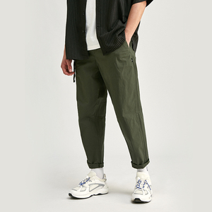 <span class=keywords><strong>Pantalon</strong></span> Chino <span class=keywords><strong>Homme</strong></span> Élastique <span class=keywords><strong>Taille</strong></span> Haute de Qualité Supérieure, Style Designer Ample, Personnalisable, Couleur Kaki, Idéal pour l'Été - Product Image 4