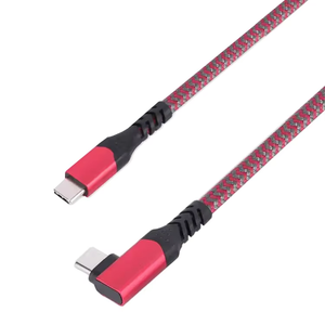 Factory Price USB <b>C</b> Cable Right Angle 90 Degree 10Gbps Data Transfer100w New Type <b>c</b> to Type <b>c</b> Cable Fast <b>Charging</b> - Product Image 1
