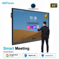 Pizarra Interactiva Inteligente de 85 Pulgadas con Tecnología de IA para la Enseñanza Escolar, con Pantalla Táctil Interactiva y Pantalla Plana