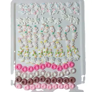 2024 Korea Kawaii sanrio Resin Cartoon Wholesale phone decoration accessories stock diy custom rubber resin charms