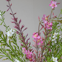 Décoration d'intérieur de luxe nordique : Fleurs artificielles en soie, fausses fleurs, accents floraux, coquelicot, eucalyptus, semi-artisanales, sur pied