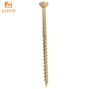 Vis à bois galvanisées au zinc jaune Vis de pont Vis de clôture <span class=keywords><strong>Torx</strong></span> Drive T17 Tip pour bois extérieur enduit d'époxy et clôture extérieure - Product Image 1