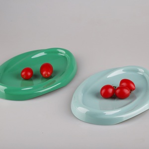 Bandeja Redonda de Plástico Puro, Material Melamina, Vajilla Tamaño M, Estilo Moderno - Product Image 2