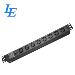 PDU คุณภาพดี 8 ช่อง 19 นิ้ว แบบเยอรมัน EU พร้อมสวิตช์ - Product Image 1