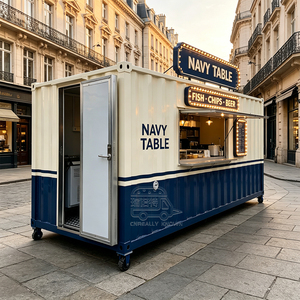 Café de luxe avec équipement de bar à café, comptoir en acier inoxydable, restaurant en conteneur maritime - Product Image 2