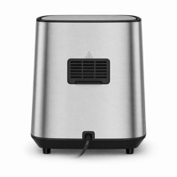 Friteuse à air visible en acier inoxydable 6,5 L, écran tactile numérique, 1500 W, four sans huile, usage domestique/extérieur, électrique (normes françaises/allemandes)
