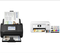 Pour epson Workforce ES-580W Scanner de documents de bureau duplex couleur sans fil pour PC et Mac avec chargeur de documents automatique de 100 feuilles