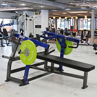 KAISHI Machine de musculation professionnelle à charge libre réglable en acier pour presse à pectoraux sur banc plat, équipement de gym pour la musculation et l'entraînement de force