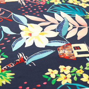 Recién llegado, diseño italiano, <span class=keywords><strong>noble</strong></span> y elegante, tela de satén de seda 100%, Tela con estampado Floral para vestido - Product Image 6