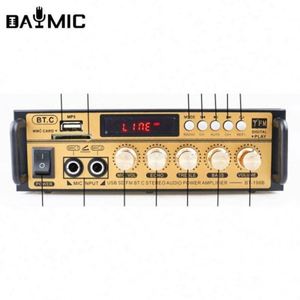 เครื่องขยายเสียงรถยนต์ขนาดเล็ก 198BT รุ่น BT 5.0 สำหรับลำโพง ระดับมืออาชีพ ขายส่ง - Product Image 3