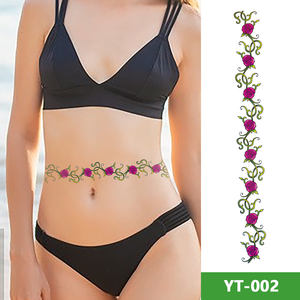 Tatuajes Temporales <span class=keywords><strong>para</strong></span> el Vientre, Divertidos, <span class=keywords><strong>para</strong></span> Cubrir Cicatrices, <span class=keywords><strong>Tatuaje</strong></span> Femenino Impermeable <span class=keywords><strong>para</strong></span> Mujeres y Niñas - Product Image 4