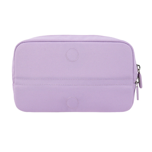 Trousse à crayons violette avec patch ours, sac de papeterie zippé pour l'école et le bureau - Product Image 3