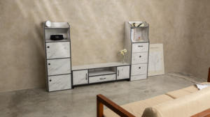 Suministro directo de fábrica, muebles modernos para sala de estar, gabinete de TV de tablero de partículas de calidad Superior - Product Image 5