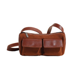 Niche daim multi-poches sac à bandoulière femme élégant et chic - Product Image 3