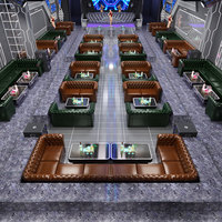 Cabina de cuero PU de lujo ligera personalizada UShape restaurante Club Bar sofá discoteca conjunto de muebles de sofá Hotel Bar muebles de restaurante