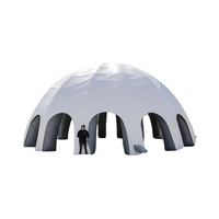 Tente dôme gonflable géante commerciale en nylon durable de taille personnalisée en PVC/Oxford Tente de cirque à usage extérieur Tentes à bulles