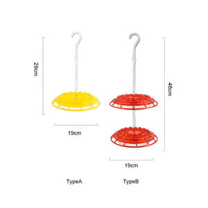 Abreuvoir d'eau pour oiseaux mangeoire à colibris sauvage diverses stations d'alimentation à <span class=keywords><strong>nectar</strong></span> suspendues en plein air rouge vif - Product Image 3