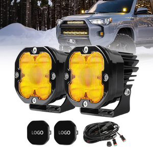 Luces LED de 3 Pulgadas para Pilar A, Alcance de 1000 Metros, Resistentes al Agua IP68, para Jeep Wrangler, Ford Bronco, SUV - Product Image 1