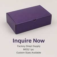 Boîte cadeau Deep Purple Ring Chain Mailer, impression personnalisée, rigide, à rabat supérieur, robuste, recyclable, vente en gros, directement de l'usine, emballage plat