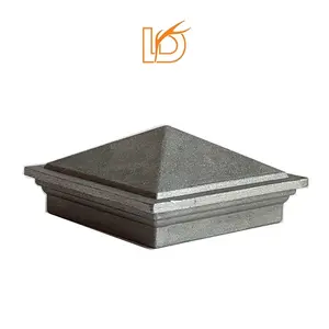 LD Metal Quality 2 "Aluminium Pyramid Post Caps Ornemental Fence Post Caps Die Casting Aluminium Caps Wholesale