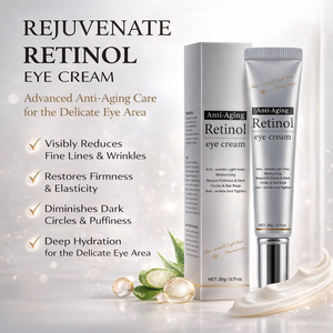 Crema para Ojos con Retinol 20g, Ácido Hialurónico y Cafeína |   Reducción de Líneas Finas en 4 Semanas, Anti-Hinchazón e Hidratación 24H - Product Image 2