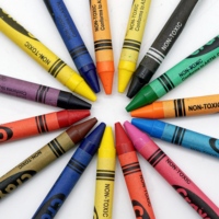 Crayons de qualité en vrac Crayon pour enfants Non-Toxic Crayon Party Favors avec petite moyenne grande taille
