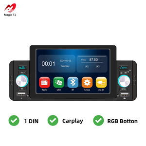 <span class=keywords><strong>Autoradio</strong></span> MP5 5 pouces à écran tactile, <span class=keywords><strong>GPS</strong></span>, CarPlay, USB, Android Auto, lecteur multimédia pour tableau de bord, garantie 1 an - Product Image 3