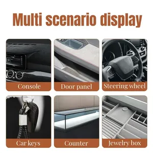 Pellicola Adesiva in Tessuto Scamosciato Multicolore per Interni Auto, Decorazione e Rinnovamento, Pellicola Fai-da-Te per Cambio Colore Auto - Product Image 4