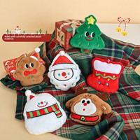 Porte-clés en peluche PVC à thème de Noël, best-seller transfrontalier, cadeau festif, breloque de sac à dos, anneau porte-clés